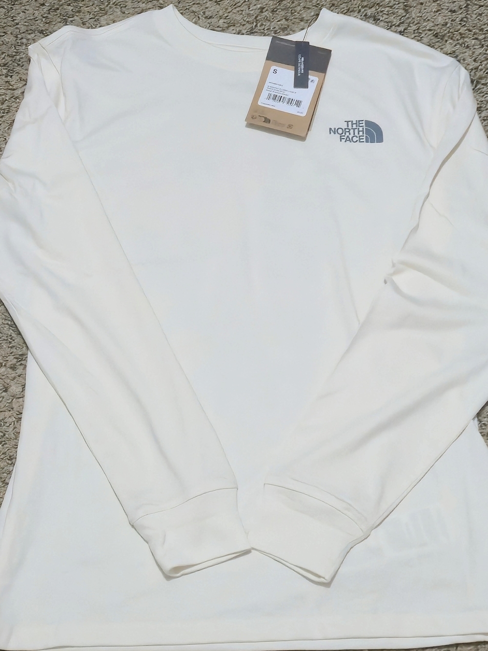 North Face Long Sleeved Wonens Small Shirt- Cream